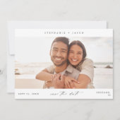 Invitation Élégante photo panoramique moderne Enregistrer la (Devant)