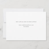 Invitation Élégante photo panoramique moderne Enregistrer la (Dos)