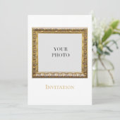 Invitation Élégante photo personnelle moderne (Debout devant)