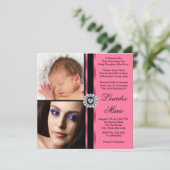 Invitation Élégante Photo Rose Quinceanera (Debout devant)