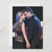 Invitation Élégante photo Sage vert Monogramme Wreath (Dos)