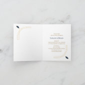 Invitation Élégante Pliée (Intérieur)