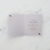 Invitation Élégante Pliée (Intérieur)