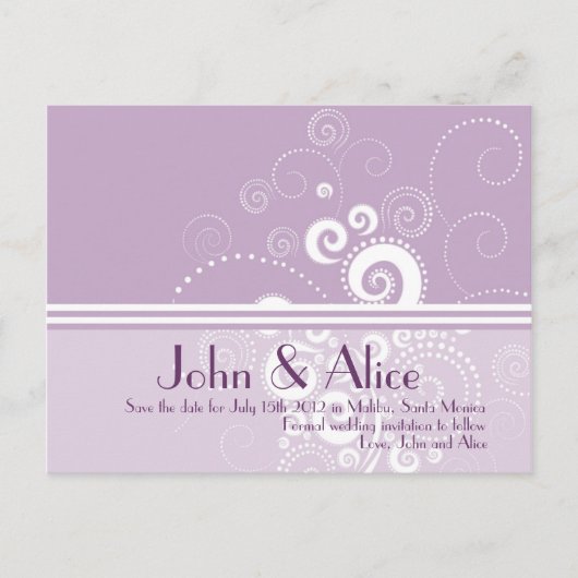 Invitation 'Elegante Polka Dots Save The Date' (Devant)