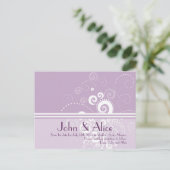 Invitation 'Elegante Polka Dots Save The Date' (Debout devant)