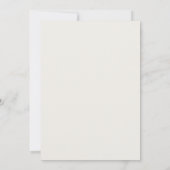 Invitation élégante pour 40 ans - Style minimalist (Dos)