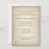 Invitation élégante pour anniversaire de mariage (Dos)