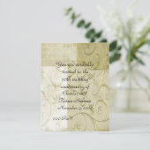 Invitation élégante pour anniversaire de mariage (Debout devant)