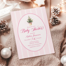 Invitation élégante pour Baby Shower sous le thème