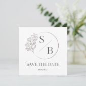 Invitation élégante pour célébration de mariage (Debout devant)