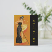 Invitation élégante pour célébrer au Champagne (Debout devant)