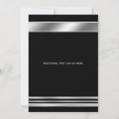 Invitation élégante pour événement avec éclat arge (Dos)