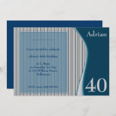 Invitation élégante pour homme (Devant / Derrière)