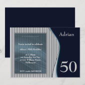 Invitation élégante pour homme (Devant / Derrière)
