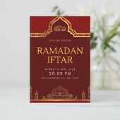 Invitation élégante pour Iftar de Ramadan | Islami (Debout devant)