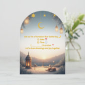 Invitation élégante pour Iftar de Ramadan 🌙 Or & (Debout devant)