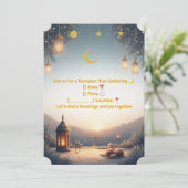 Invitation élégante pour Iftar de Ramadan 🌙 Or & (Debout devant)