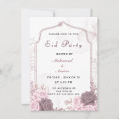 Invitation élégante pour la fête de l'Aïd avec des (Devant)
