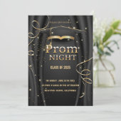 Invitation Élégante pour la Nuit de Bal de Promo d (Debout devant)