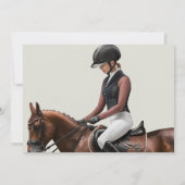 Invitation élégante pour la soirée du Derby de che (Dos)