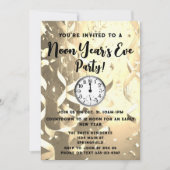 Invitation élégante pour la soirée du Nouvel An à  (Devant)