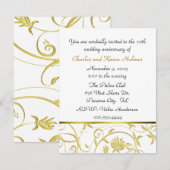 Invitation élégante pour l'anniversaire de mariage (Devant / Derrière)