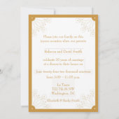 Invitation élégante pour le 50e anniversaire de ma (Dos)