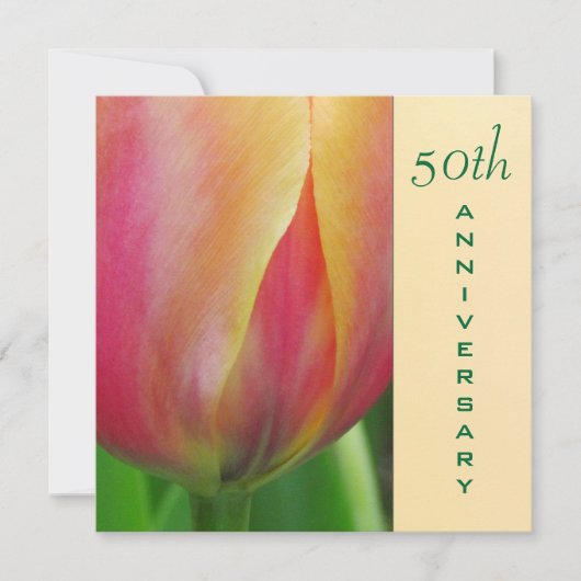 Invitation élégante pour le 50e anniversaire de ma (Devant)