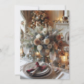 Invitation élégante pour le dîner de Noël (Dos)