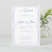 Invitation élégante pour le dîner de répétition –  (Debout devant)