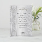 Invitation élégante pour les 25 ans de mariage (Debout devant)