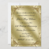 Invitation élégante pour les 50 ans de mariage (Dos)