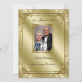 Invitation élégante pour les 50 ans de mariage (Devant)