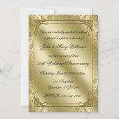 Invitation élégante pour les 50 ans de mariage (Dos)