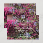 Invitation élégante pour les 50 ans de mariage ave (Devant / Derrière)