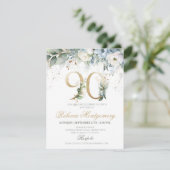 Invitation élégante pour les 90 ans (Debout devant)