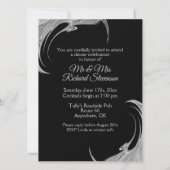 Invitation élégante pour les noces d'argent (Dos)