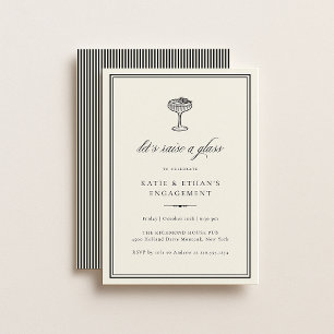 Invitation élégante pour lever un verre