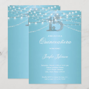 Invitation élégante pour Quinceanera