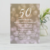 Invitation élégante pour ses 50 ans  (Debout devant)