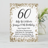 Invitation élégante pour ses 60 ans en or (Debout devant)