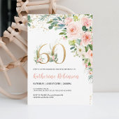 Invitation élégante pour ses 60 ans Fleurs pour El