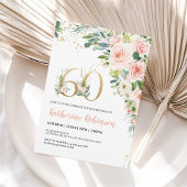 Invitation élégante pour ses 60 ans Fleurs pour El