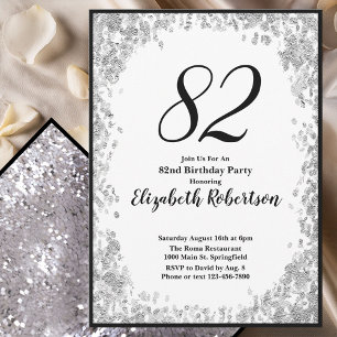 Invitation élégante pour son 82e anniversaire en a