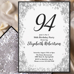 Invitation élégante pour son 94e anniversaire en a