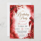 Invitation élégante pour un 30e anniversaire avec (Devant)