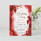 Invitation élégante pour un 30e anniversaire avec (Debout devant)