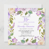 Invitation élégante pour un 35e anniversaire avec (Devant)