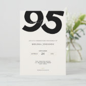 Invitation élégante pour un 95e anniversaire - Sty (Debout devant)