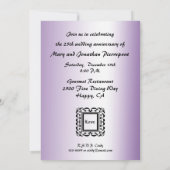 Invitation élégante pour un anniversaire de mariag (Dos)